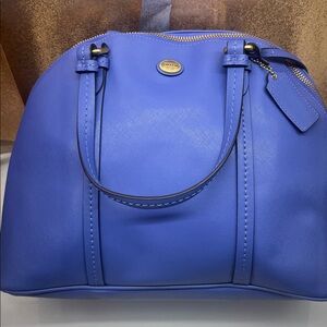 Coach Blue Leather Handbag